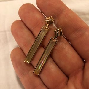 Kendra Scott Rose Gold Drop Bar Earrings